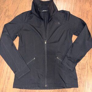 The North Face Black Softshell Jacket Zip Up Lightweight Outdoor Coat